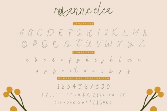 Roxanne Elea Font Poster 5