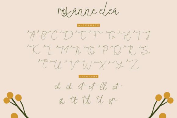 Roxanne Elea Font Poster 8