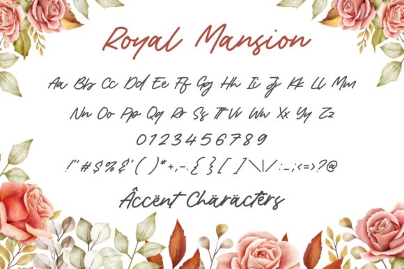 Royal Mansion Font Poster 6