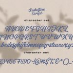 Rubelion Script Font Poster 12