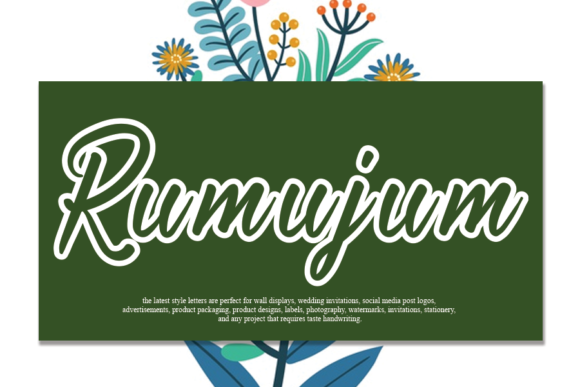 Rumujum Font Poster 1