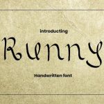 Runny Font Poster 1