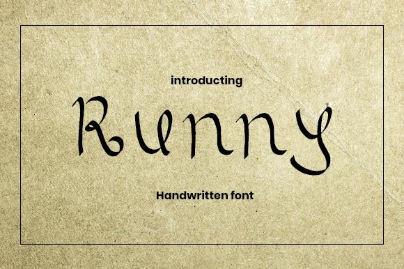 Runny Font