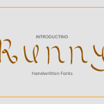 Runny Font Poster 4