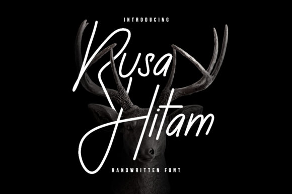 Rusa Hitam Font Poster 1