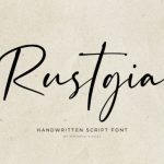 Rustgia Font Poster 1