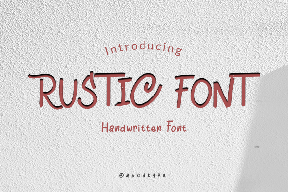 Rustic Font Poster 1