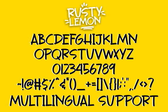 Rusty Lemon Font Poster 6