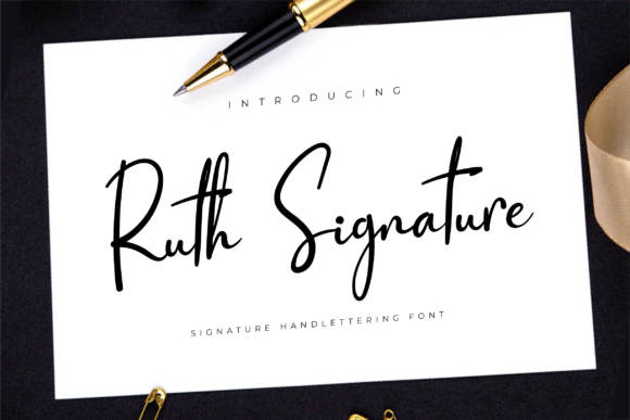Ruth Signature Font Poster 1