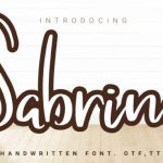 Sabrina Font Poster 1