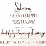 Sabrina Font Poster 5