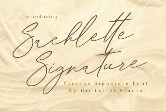 Sachlette Signature Font Poster 1