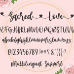 Sacred Love Font Poster 2