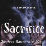 Sacrifice Font Poster 1