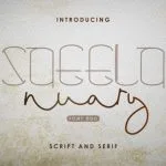 Saeela Nuary Font Poster 1