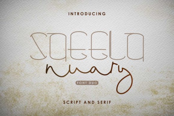 Saeela Nuary Font Poster 1