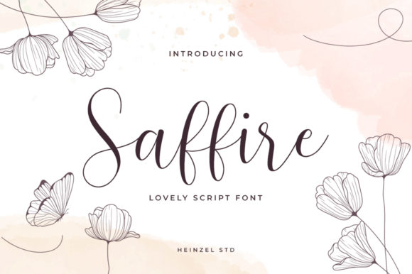 Saffire Font Poster 1