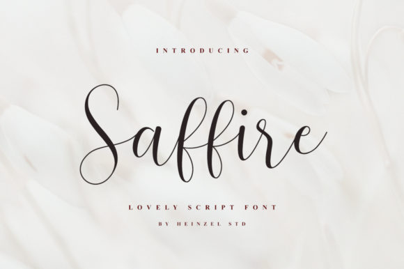 Saffire Font Poster 9