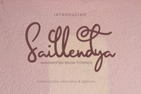 Saillendya Font Poster 1