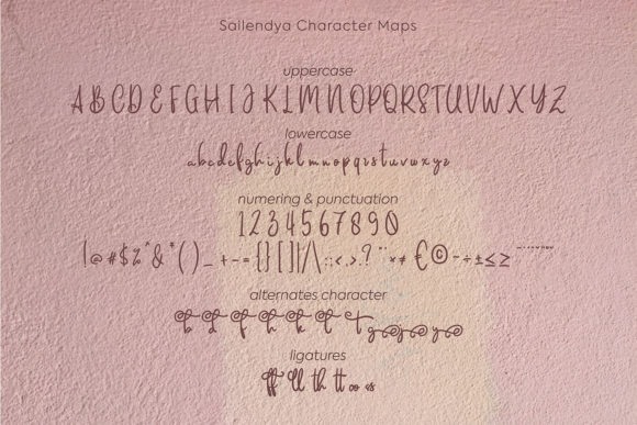 Saillendya Font Poster 5