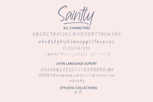 Saintly Font Poster 2