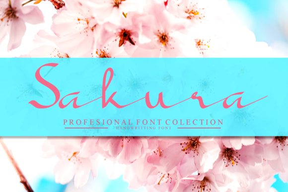 Sakura Font Poster 1