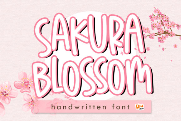 Sakura Blossom Font Poster 1