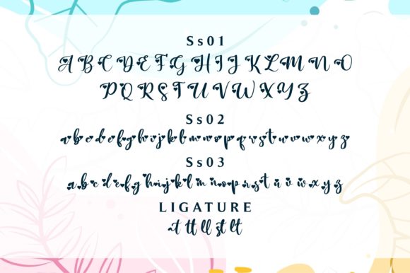 Sally & Smith Font Poster 17