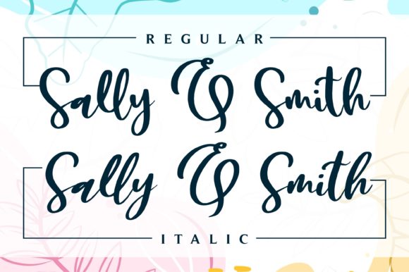 Sally & Smith Font Poster 3