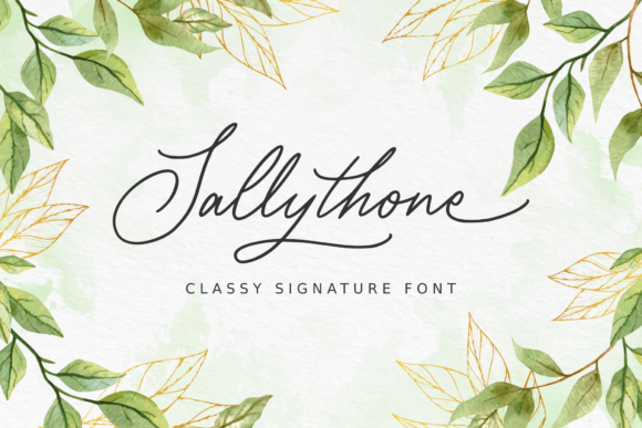 Sallythone Font Poster 1