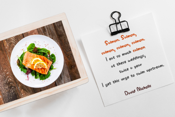 Salmon Salad Font Poster 4