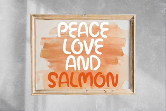 Salmon Salad Font Poster 5