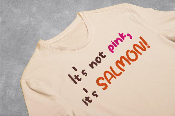 Salmon Salad Font Poster 6
