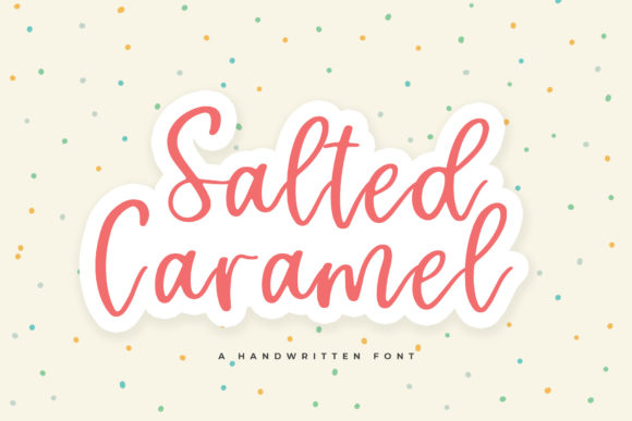 Salted Caramel Font Poster 1