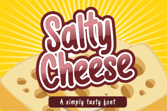 Salty Cheese Font Poster 1