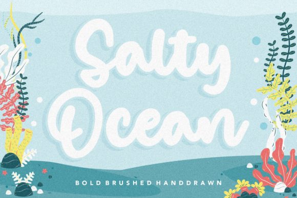 Salty Ocean Font Poster 1