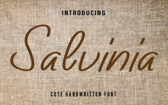 Salvinia Font Poster 1