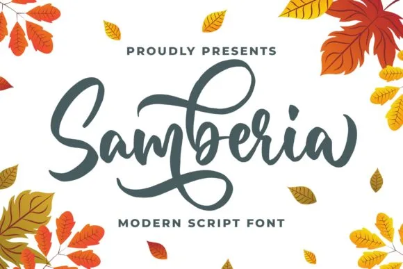 Samberia Font Samberia Font Poster 1