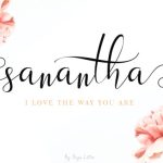 Sanantha Font Poster 1