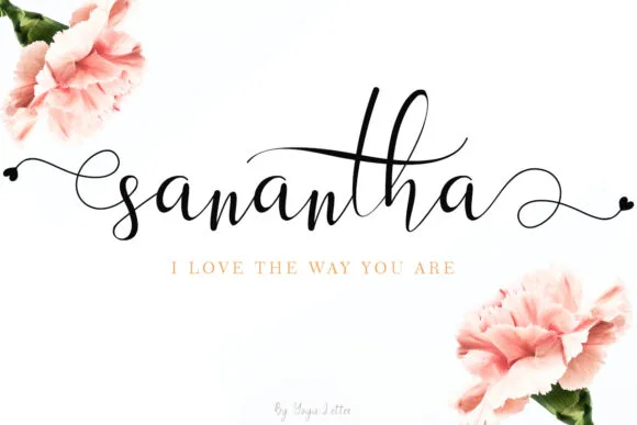 Sanantha Font Sanantha Font Poster 1