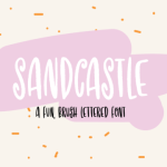 Sandcastle Font Poster 1