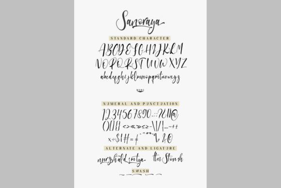 Sanoraya Font Poster 5