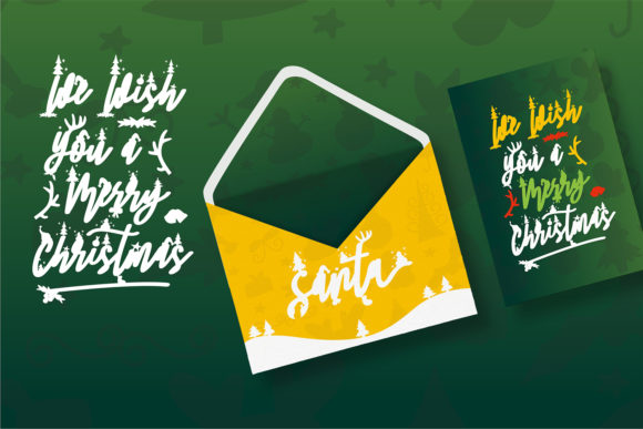 Santa Font Poster 2