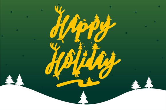 Santa Font Poster 5