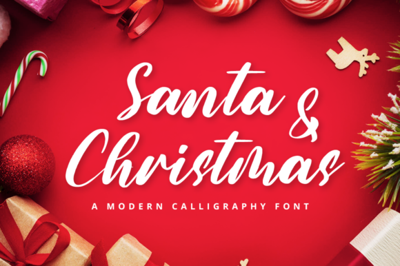Santa & Christmas Font Poster 1