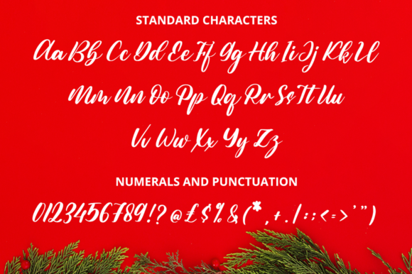 Santa & Christmas Font Poster 10