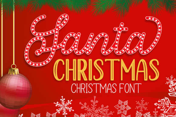 Santa Christmas Font