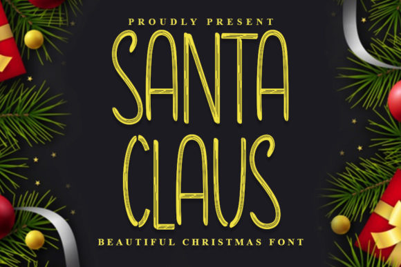 Santa Claus Font Poster 1