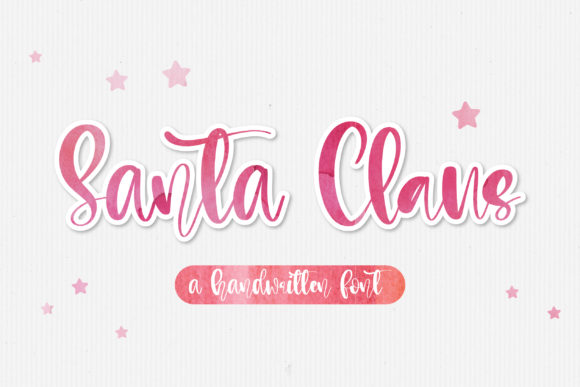 Santa Claus Font Poster 1