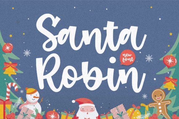 Santa Robin Font Poster 1